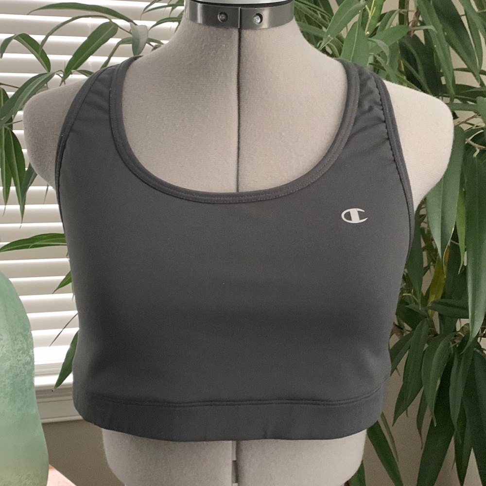 Champion Charcoal Gray Sport Bra